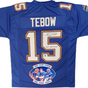 Event Worn Jersey During Autograph Signing - Signed by Tim Tebow LE /35 <br><br>Tax Deductible Donation